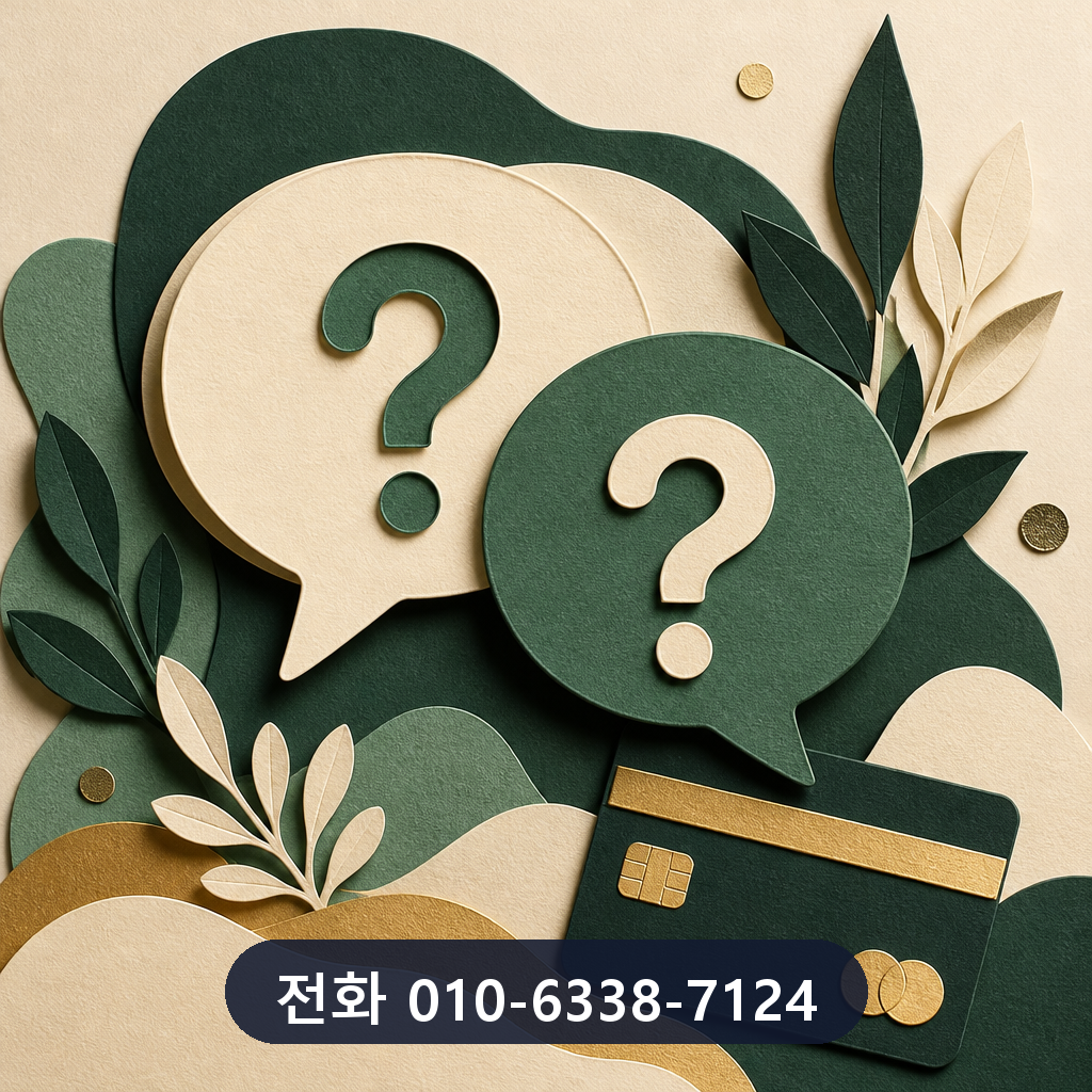 카드깡 수수료 자주 묻는 질문 이미지